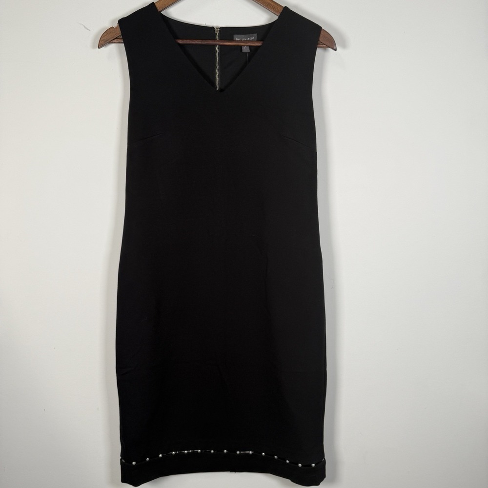 NWT Women's‎ The Limited Sleeveless Black Dress Pearl Career Size 2